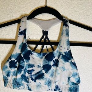 Old Navy Active Blue and White Sports Bra
